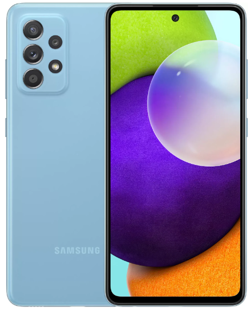 Смартфон Samsung Galaxy A52, 8.256 Гб, голубой (ОАЭ)